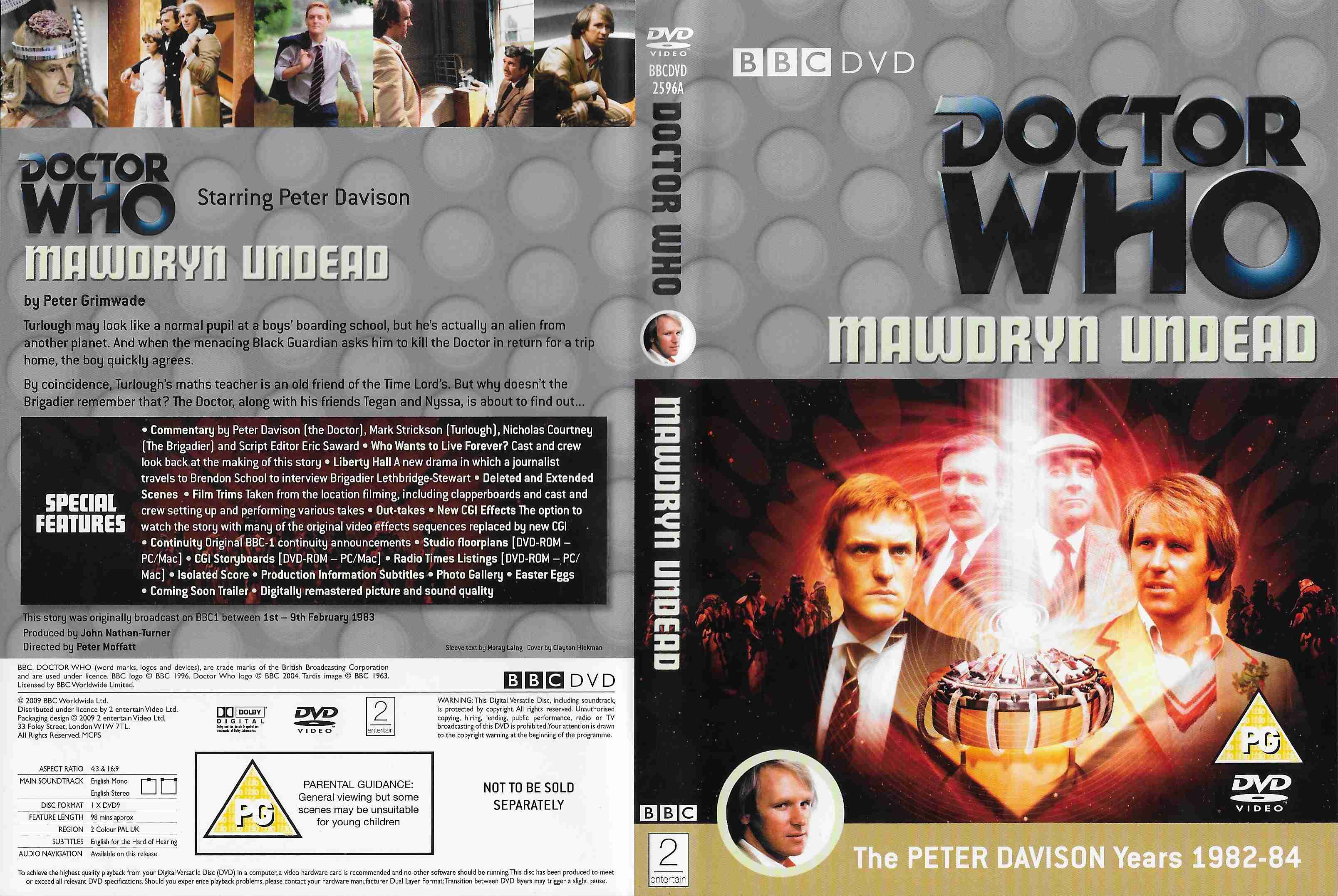 Picture of BBCDVD 2596A Doctor Who - Mawdryn Undead by artist Peter Grimwade from the BBC records and Tapes library